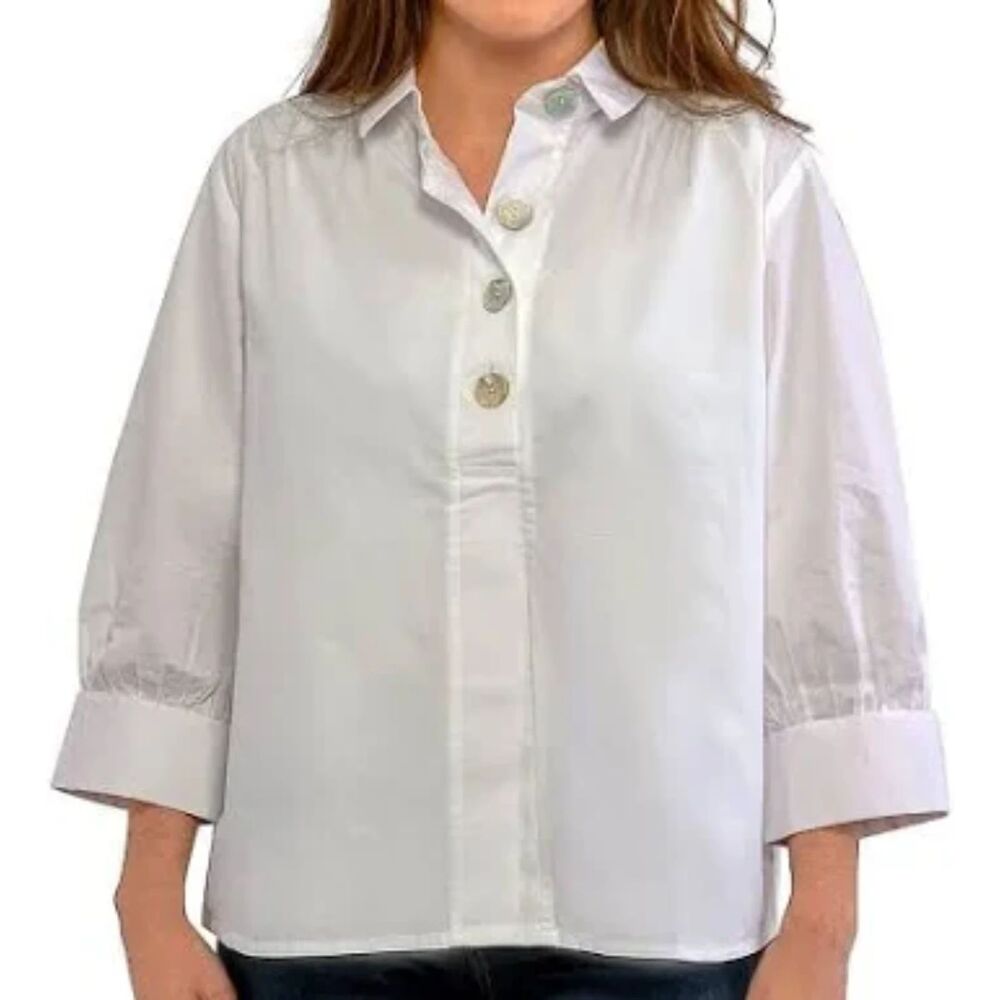 Gretchen Scott Designs The Mary Top - White S